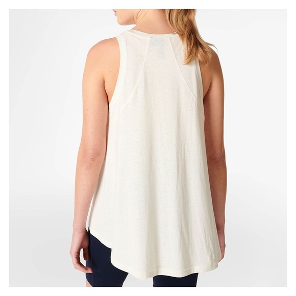 NWT Sweaty Betty Easy Peazy Top in Lily White Sz. XXS XS 100% Viscose - Picture 2 of 15